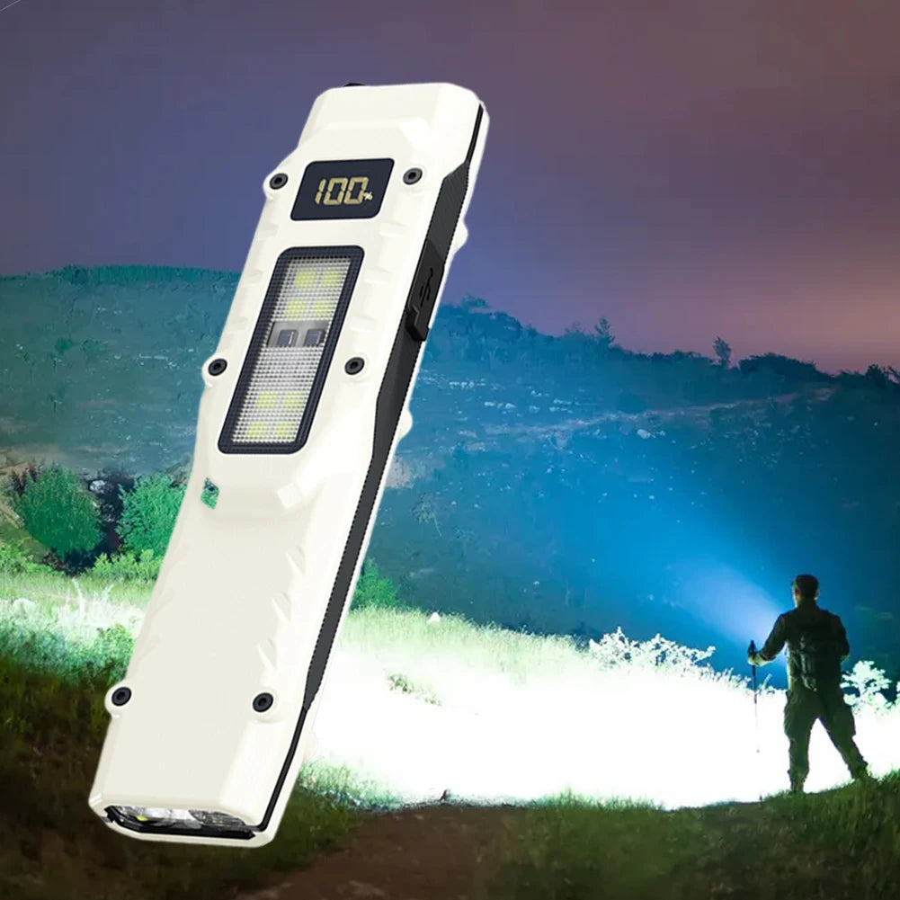 Ultra-Slim LED Flashlight USB-C Rechargeable | Digital Display Rechargeable Flashlight Vue