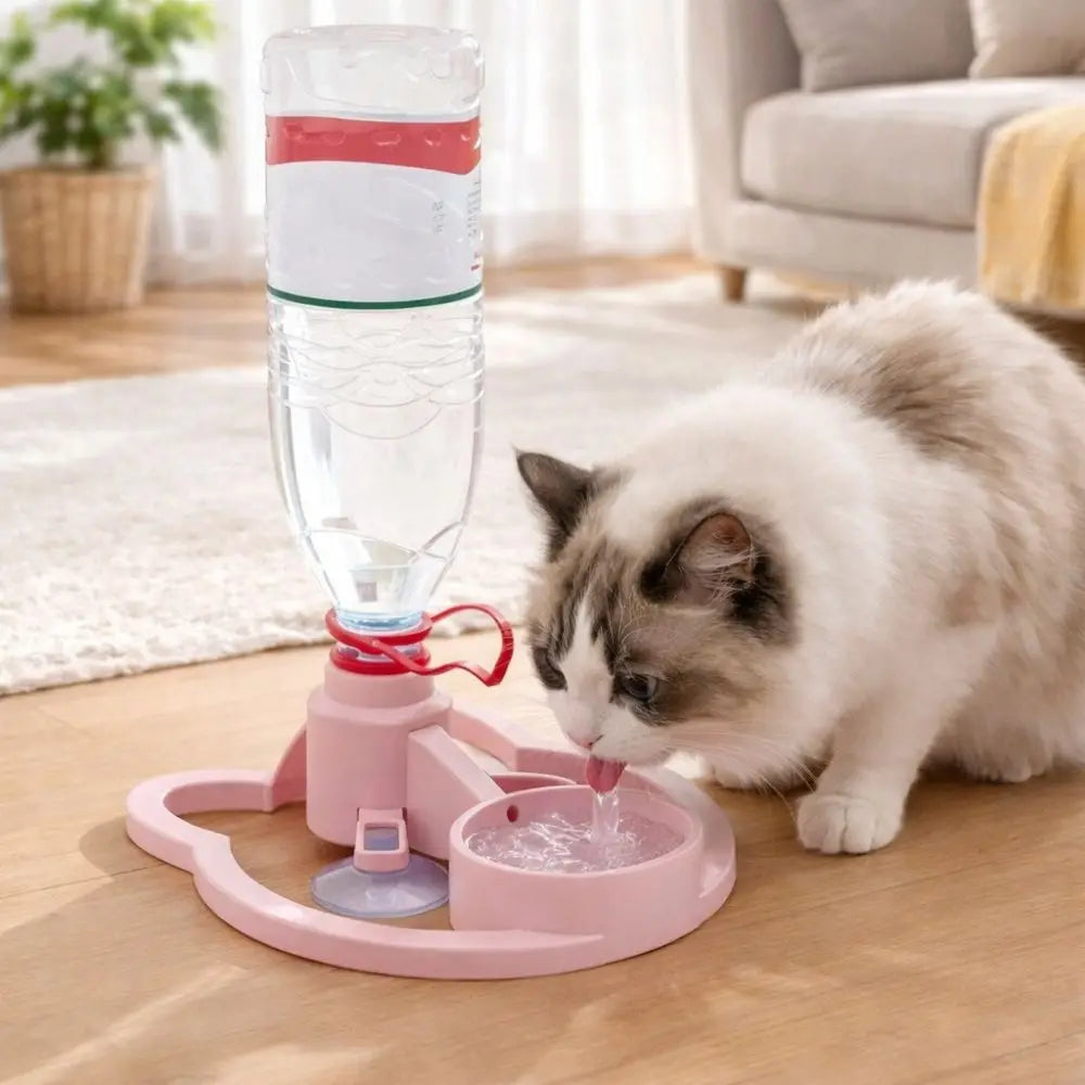 Automatic Water Renewal Cat Drinking Machine Non Plug in Anti Overturning Pet Water Bowl Splash-proof Wet Chin Prevention Vue