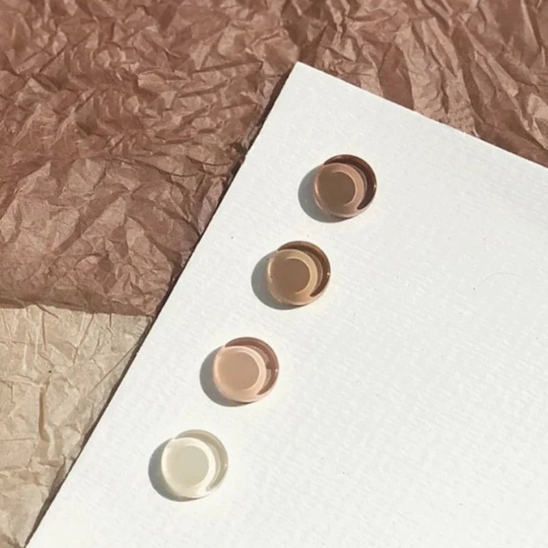 Manicure Round Shape Clear Display Card Glass Color Card Nail Polish Gel Display Tablet Nail Color Showing Nail Art Tool Vue