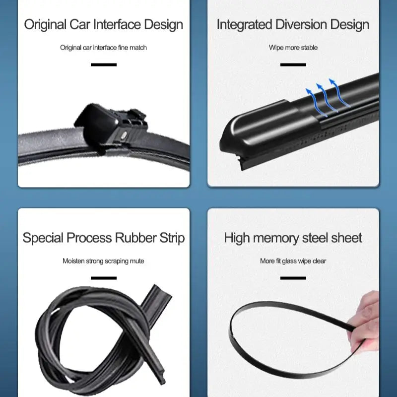 Front Wiper Blades for Volvo V60 R-Design 2011–2018 Windshield Wiper Blades Vue