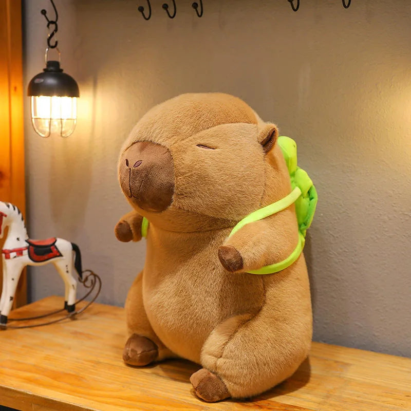 25-60cm Cute Capybara Plush Toy Simulation Capibara Fluffty Doll Internet Celebrity Animals Soft Stuffed Toy Room Decor Kid Gift Vue