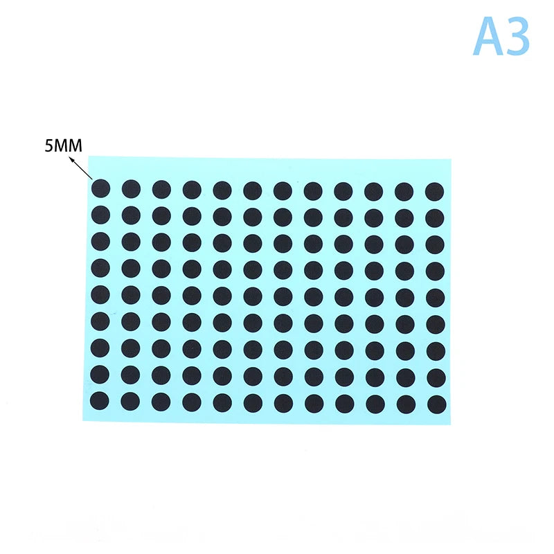 3/4/5/6 MM 4 Sizes Black Conductive Rubber Pads IR Remote Control Keypad Repair Kit Vue diameter-5mm