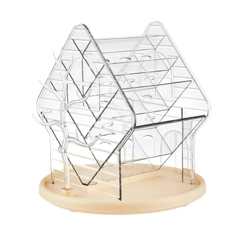 Rotating Makeup Organizer Storage Box Desktop Vanity Lipstick Brush Holder Rack For Women Teens Birthday Christmas Gift Elegant Vue