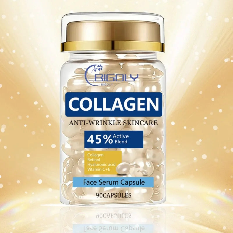 Retinol Collagen Moisturizing Skin Care Essence, Containing Collagen and Other Skin Care Ingredients, Nourishes, Moisturizes, and Brightens the Complexion, Making the Skin Delicate, Smooth, and Elastic Individually Packaged, Vue