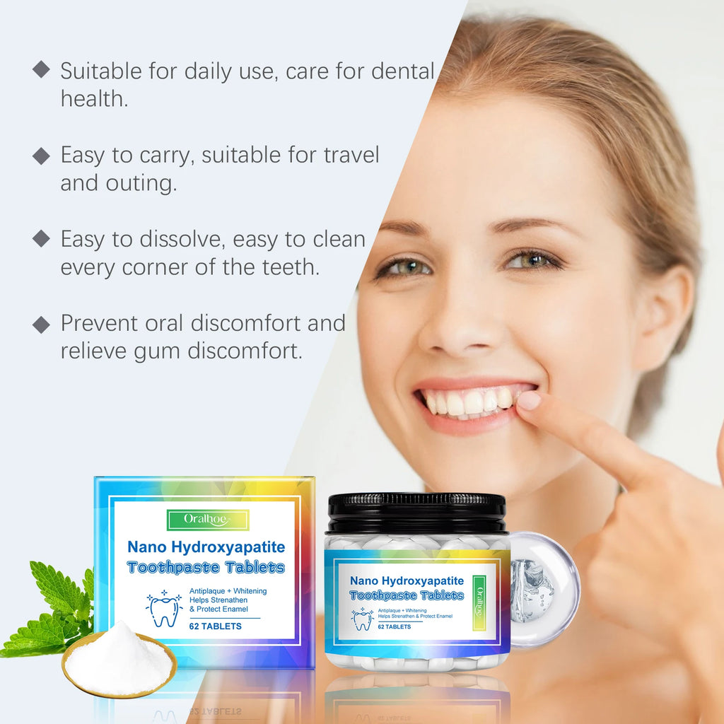 Mint Toothpaste Tablets:Portable cleaning and teeth-care toothpaste tablets for fresh breath, stain removal and odor elimination Vue