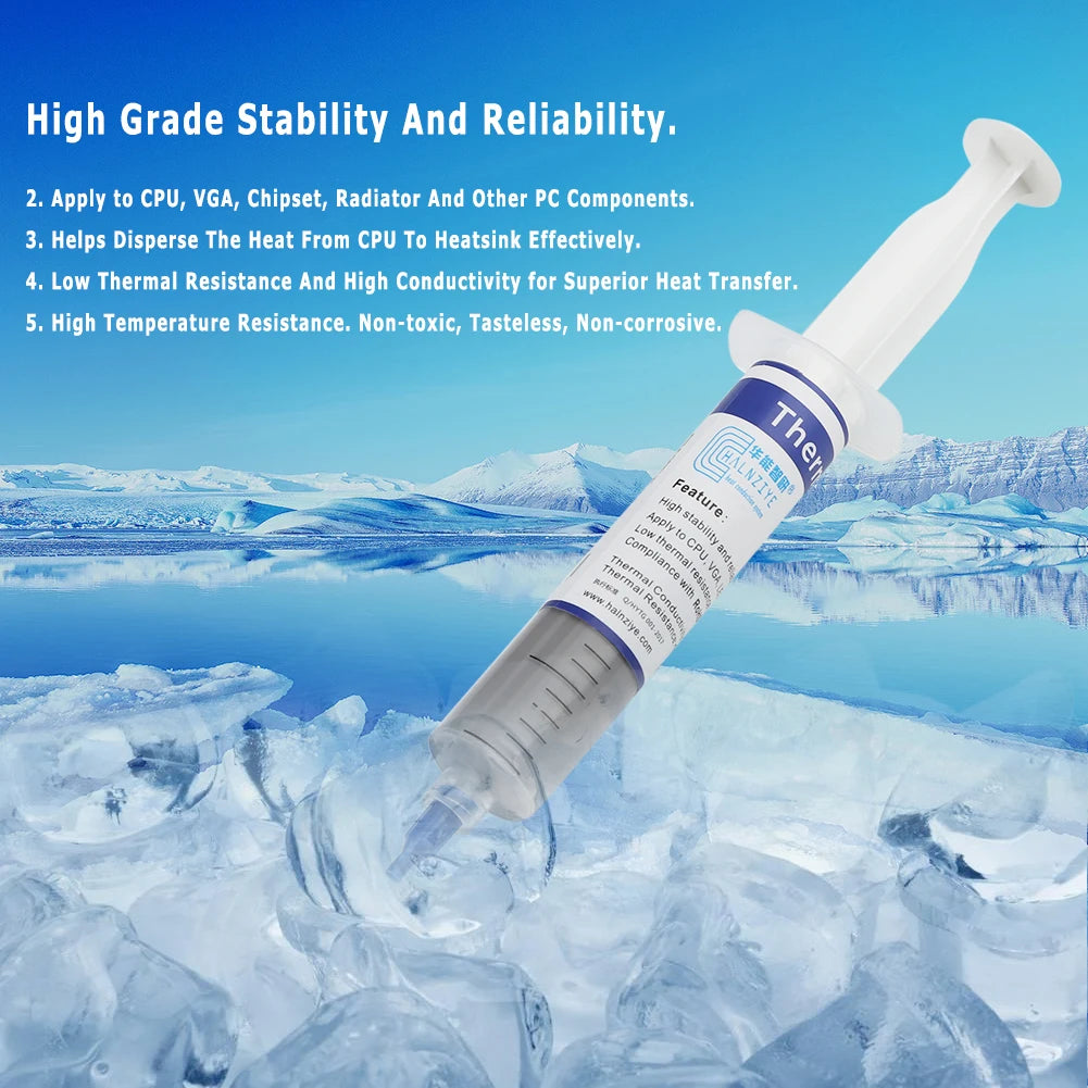 HY510 Thermal Paste 30g – CPU GPU Chipset Cooling Grease Thermal Compound Paste Vue
