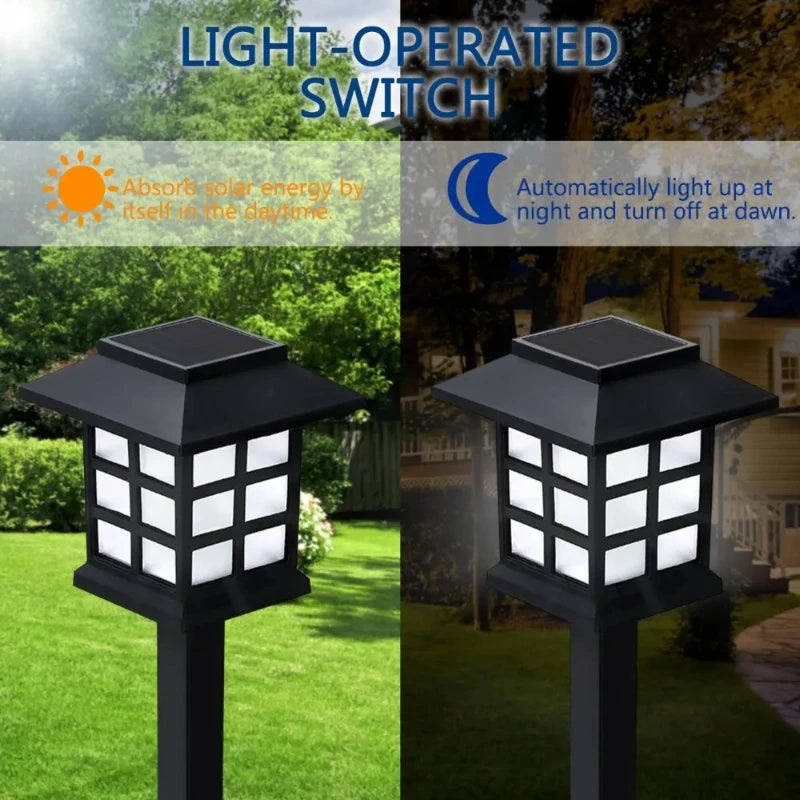 Led Solar Pathway Lights Waterproof Outdoor Solar Lamp for Garden/Landscape/Yard/Patio/Driveway/Walkway Lighting Vue