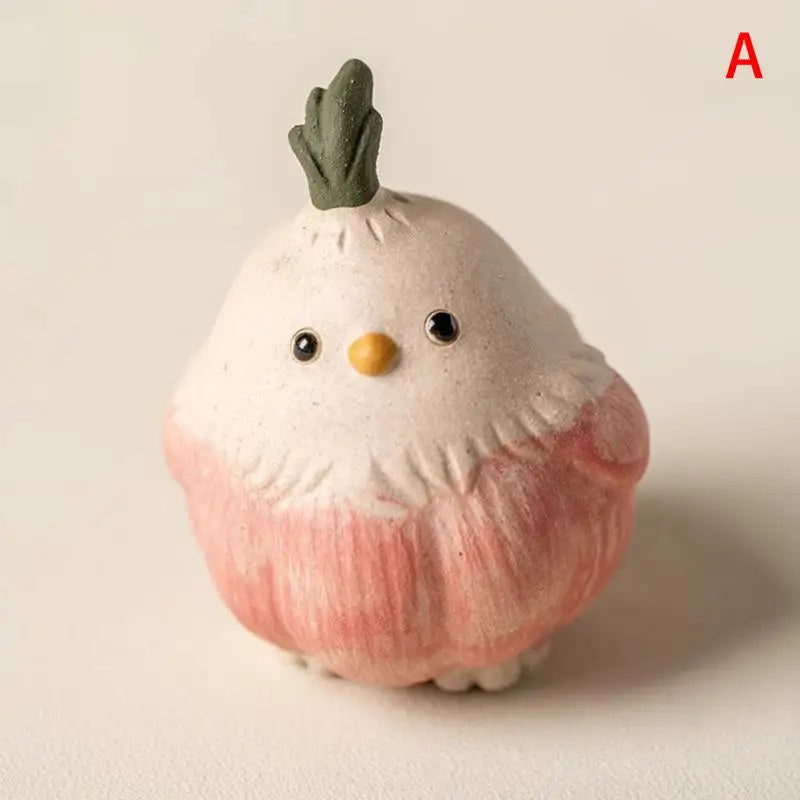 Garlic Bird Tea Pet Ornament Figurines Crafts Creative Decoration