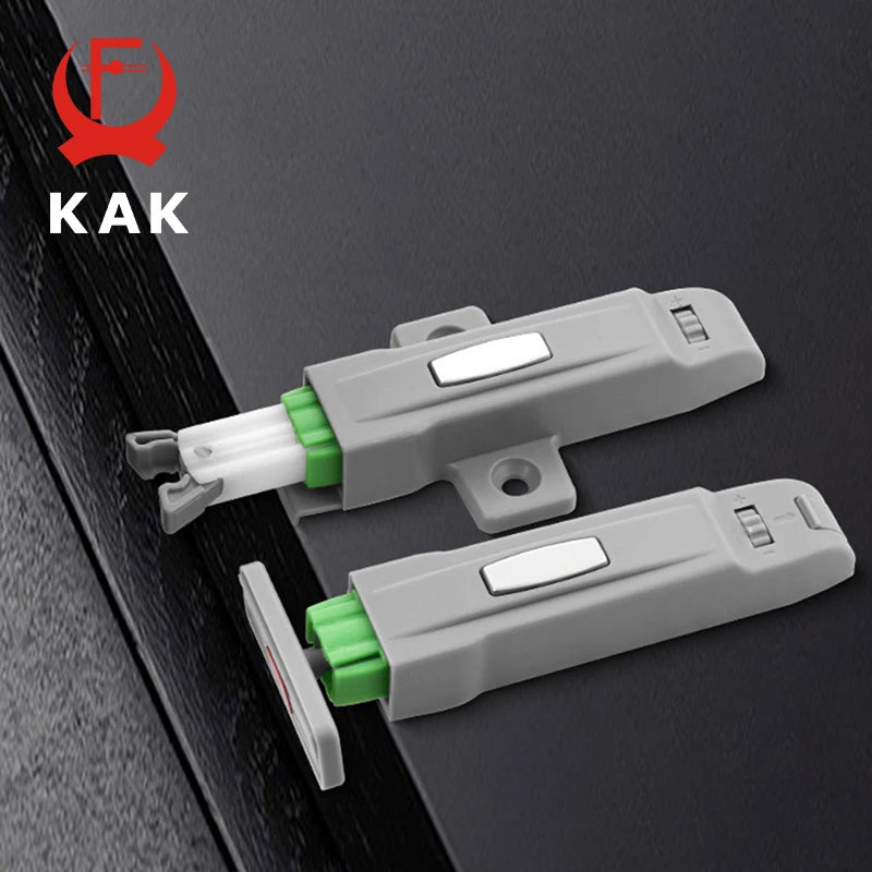 KAK 5PCS Push to Open Cabinet Catches Kitchen Buckel Locks Hidden Cabinet Handles Adjustable Damper Buffer Furniture Hardware Vue