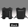 Ultralight Breathable Hydration Vest Reflective Safety Running Vest for Men Women Adjustable Cycling Hiking Marathon Backpack Vue Black