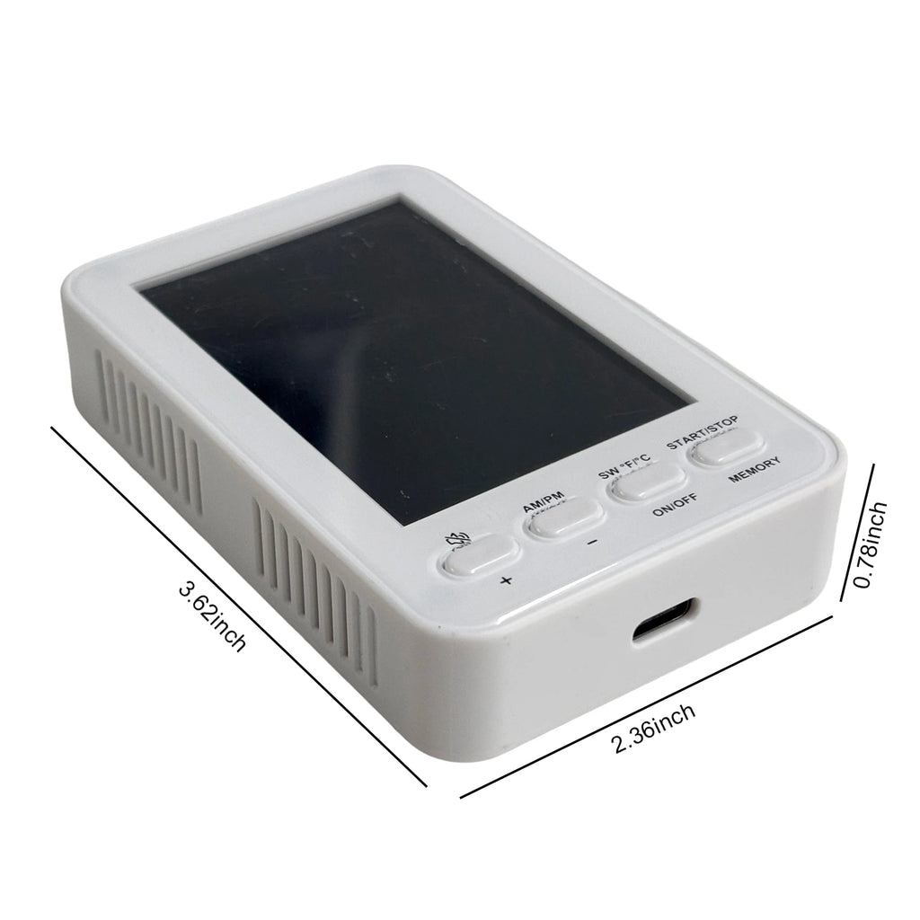 5-in-1 Portable CO Detector | Temperature & Humidity Display CO Detector Alarm Vue