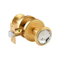 Black gold crystal and brushed gold door lock, suitable for halls, wardrobes, and passages - Zinc alloy, set of 1 piece Vue 827-77-brushed gold