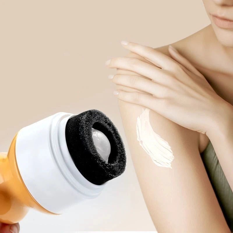 Fish-Shaped Refillable Sunscreen Applicator Roll-On Sponge Bottle Sunscreen Applicator Vue