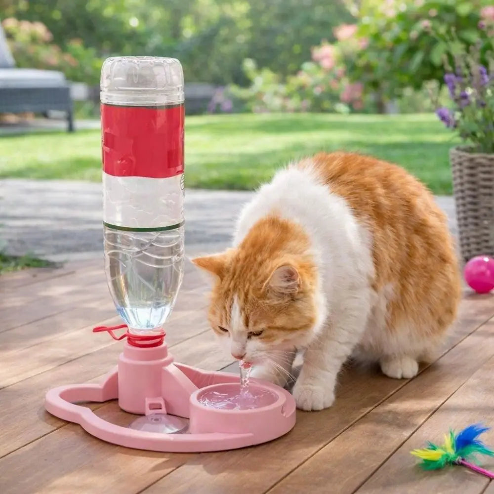 Automatic Water Renewal Cat Drinking Machine Anti Overturning Non Plug in Pet Water Bowl Wet Chin Prevention Stable Base Vue