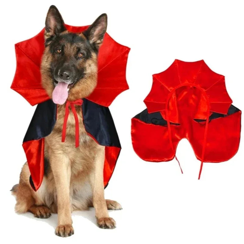 1-5PCS Adjustable Pet Halloween Cape with Hat for Dogs Christmas Costume Festive Outfit Party Dress Up Clothes for Small Large Vue