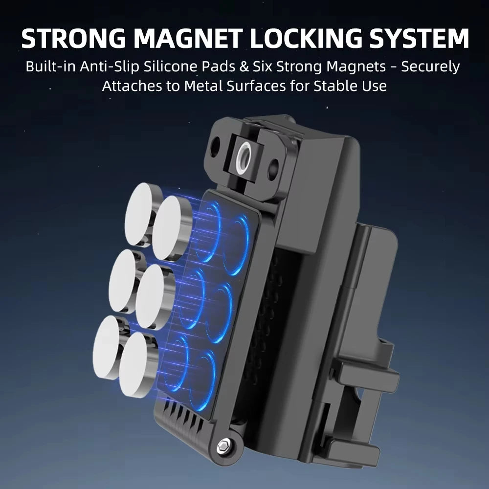 BRDRC Magnetic Mount for DJI Osmo Pocket 3,Quick Release Adapter Frame Holder,Pocket 3 Outdoor Travel Vlogging Accessories Vue