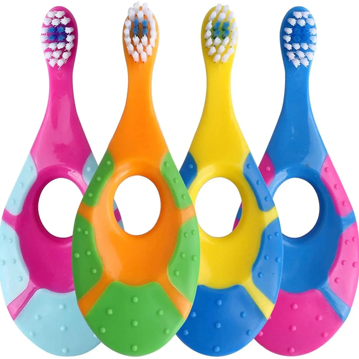 vvocci 2PCS Deciduous Teeth Toothbrush Kids Toothbrush Children With Soft Bristles BPA-Free Toddler Toothbrush Training Vue