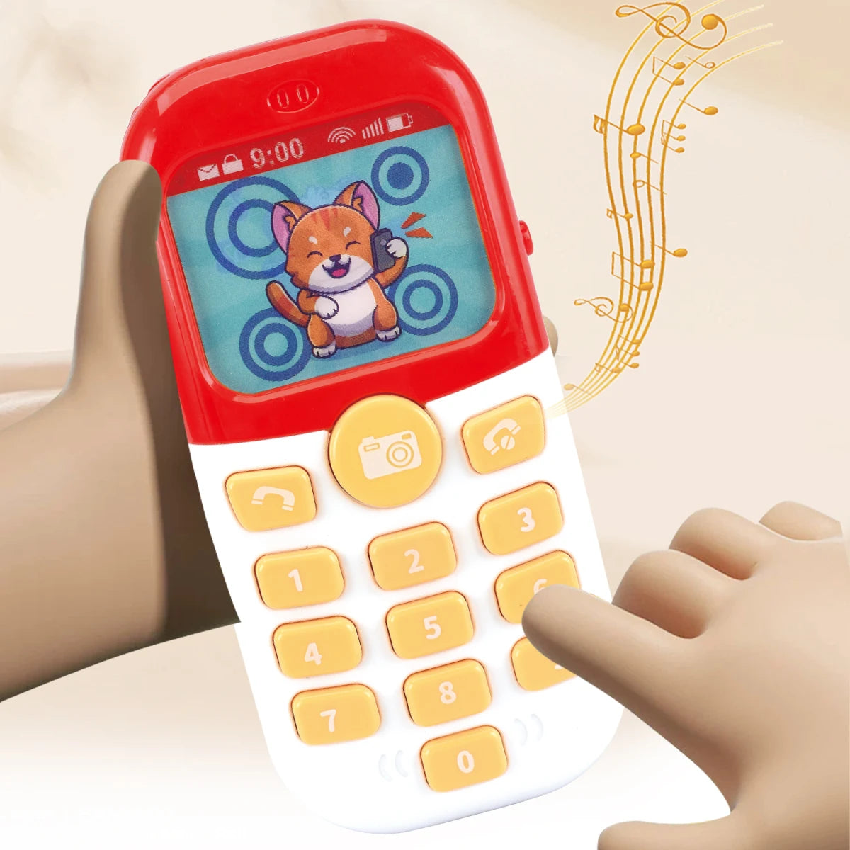 Smartphone Toys, Baby Phone with Music and Light Sound Interact Simulate Making Phone Calls, Gifts for Kids not Include Battery Vue