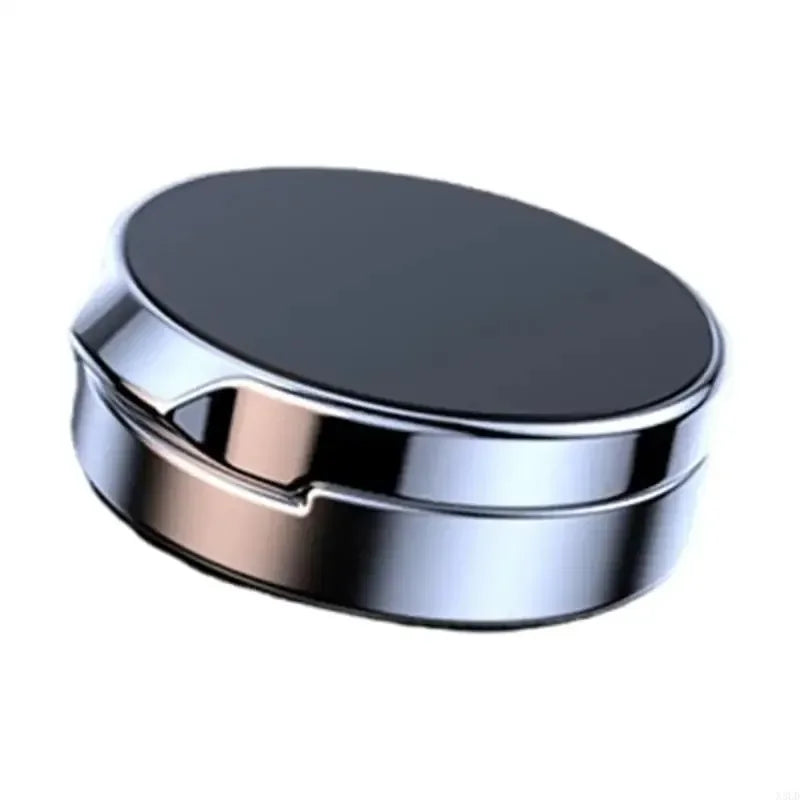 Car Mobile Phone Stand 720 Degree Rotation Metal Magnetic Suction Foldable Round Bracket Support for Universal Phones Holder Vue