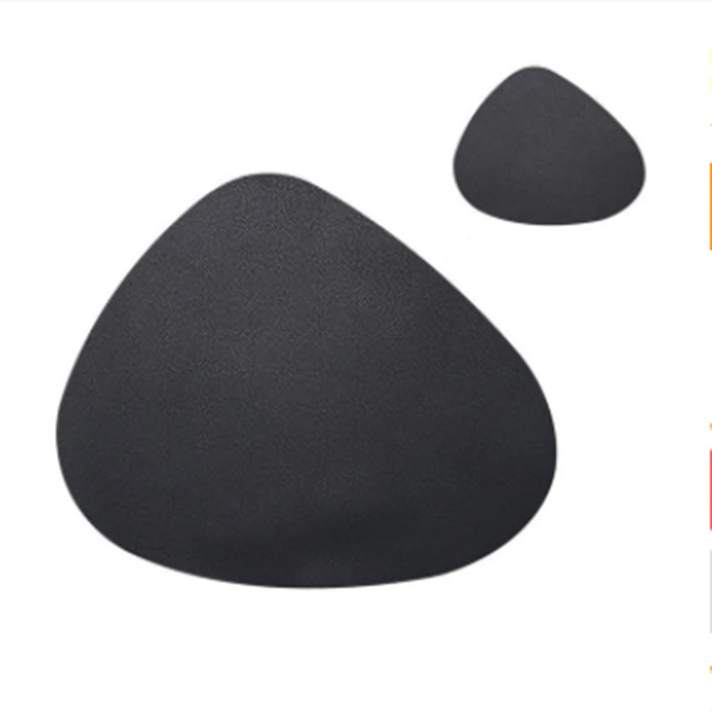 Placemat Table Mat PU Leather Waterproof Heat Insulation Non-Slip Placemat Soft Washable Bowl Coaster Vue