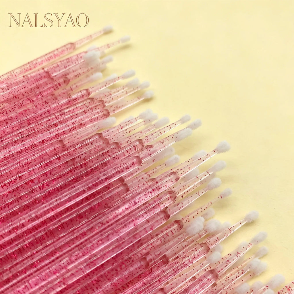 Wholesale 300/500PCS Removing Swab Micro Brushes Cleaning Brush Disposable Lash Eyelash Extension MicroBrush For Eyelashes Vue