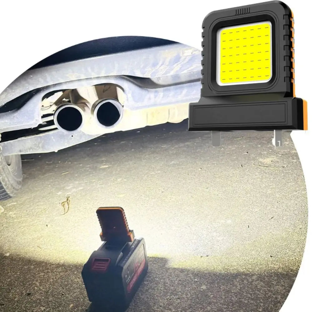 Long Lasting 21V Work Light Wide Beam Floodlight Battery Powered Light Adjustable Interface 14W Power LED Work Light Camping Vue