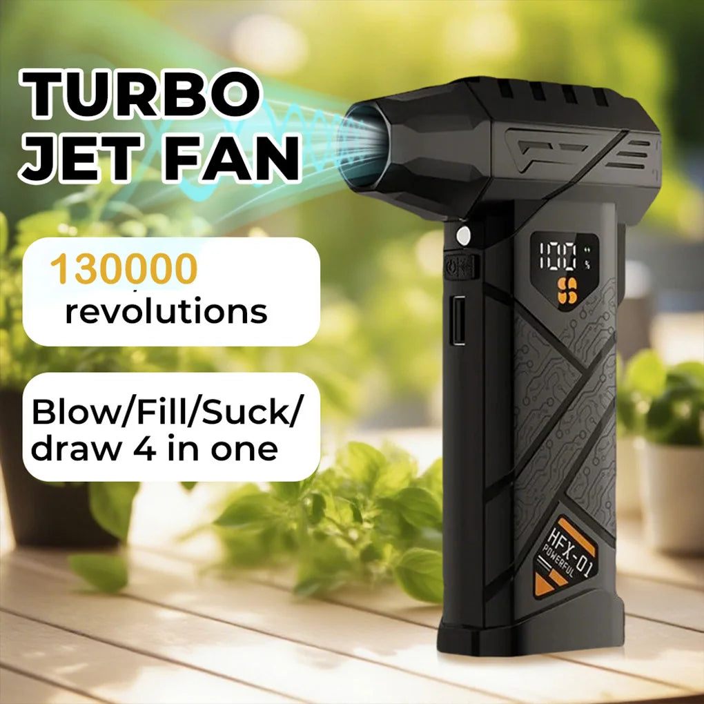 Cordless Turbo Air Duster 130,000 RPM Brushless Blower 4-Speed Cordless Air Duster Vue