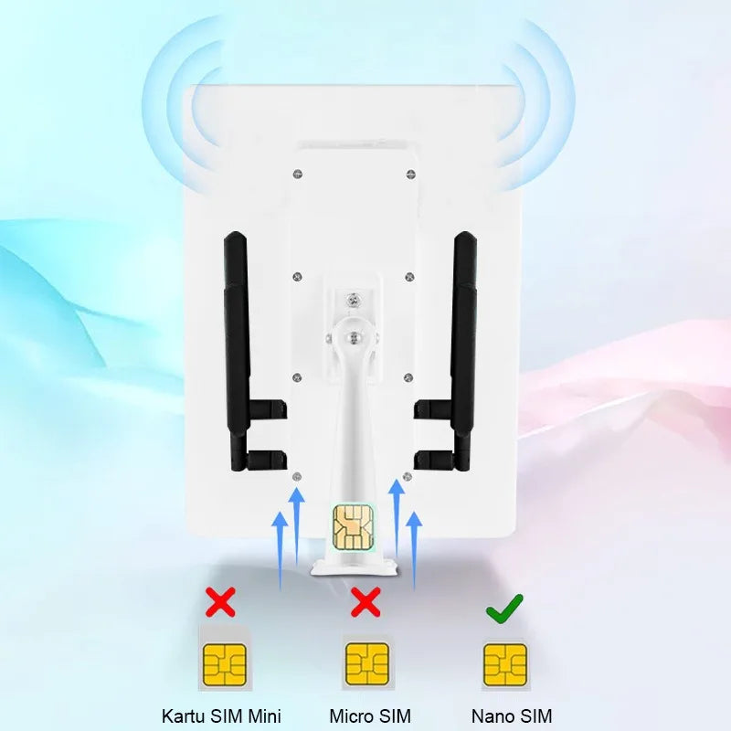 Outdoor Wireless Router Solar Panel Powered 4G LTE WiFi Router with SIM Card Slot 15W 25600mAh Waterproof 4G LTE Modem Router Vue