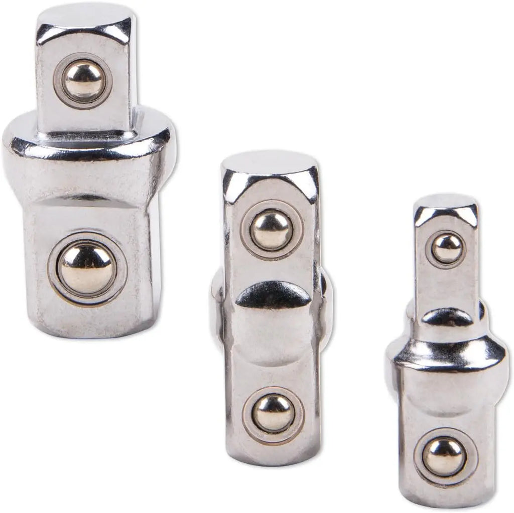 Double-Ended Socket Adapter Set | CR-V Steel 1/4 3/8 1/2 Drive Socket Adapter Set Vue