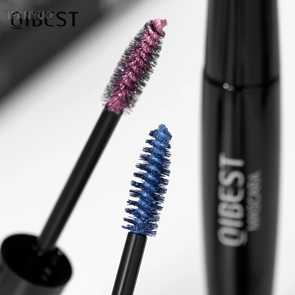 5 Colors Diamond Shimmering Mascara Long Lasting Makeup 3D Volume Eyelashes Curling Glitter Mascara Eye Lash Female Cosmetic Vue
