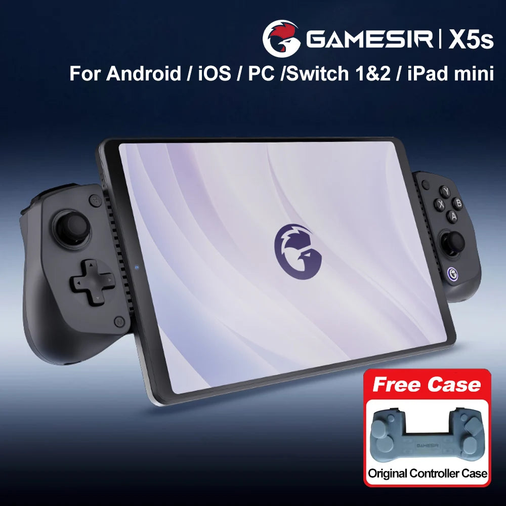 GameSir X5s Mobile Gamepad for Nintendo Switch 2/1 Android iOS PC Wireless Controller Hall Effect Joysticks and Triggers 3 Modes Vue