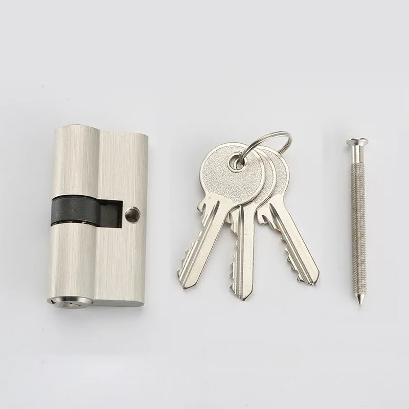 Manage locks Lock cylinder brass 60mm/70mm/80mm Indoor door locks Outdoor door locks Master key Cylindrical lock Vue