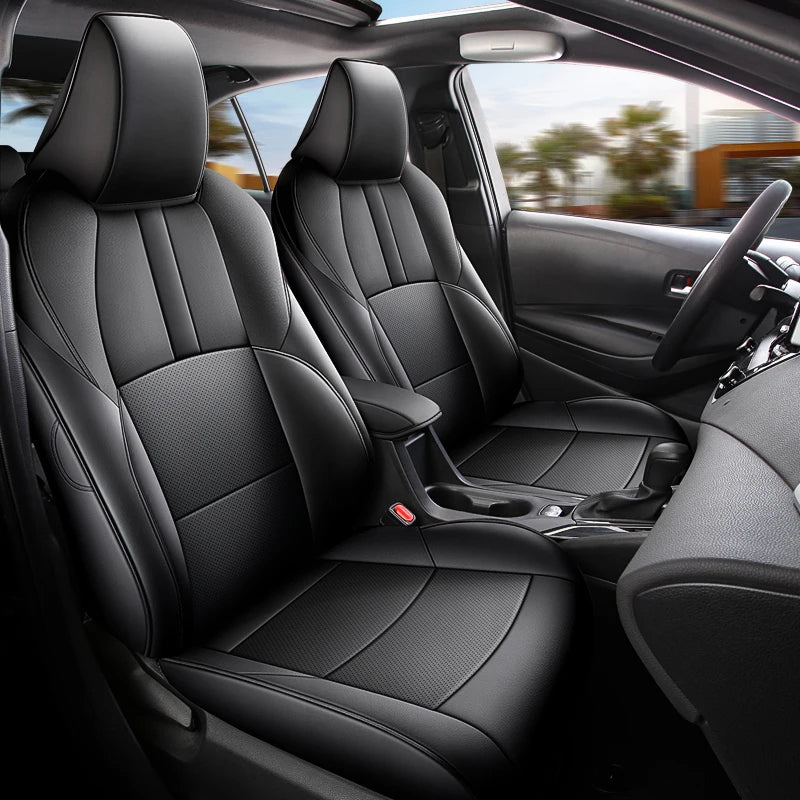 Car Special Full Set Seat Cover For Toyota Corolla SE XSE Sedan 2019-2024 Artificial Leather Protector Interior Automobile Parts Vue