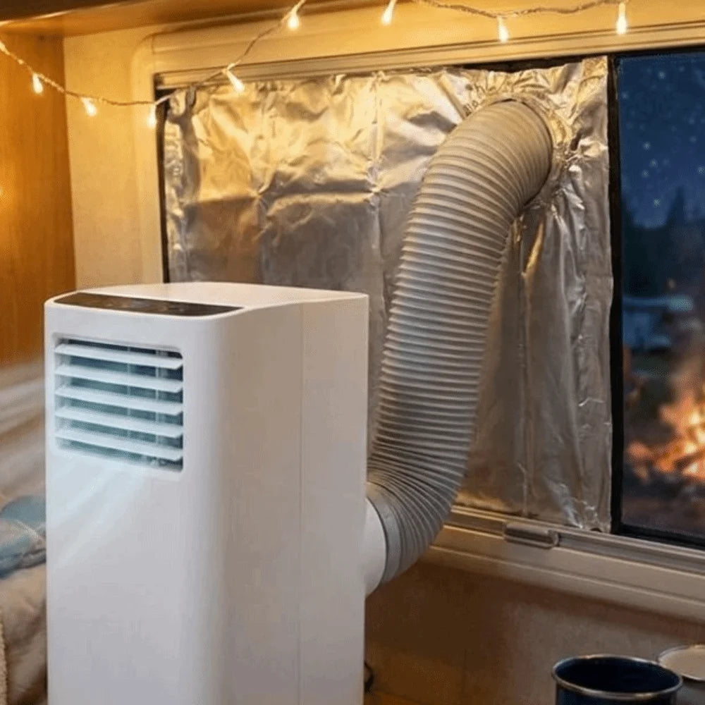 Thickened Truck Portable Air Window Seal Cloth Heat Insulation Rainproof AC Exhaust Hose Cover Sun Protection Universal Vue