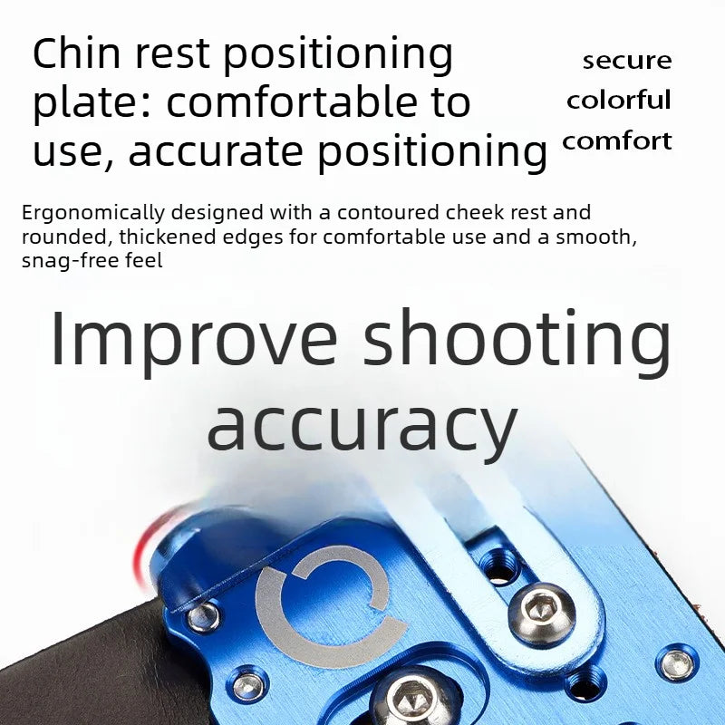 Competitive Recurve Bow Finger Tab Right Hand Cowhide & Aluminum Finger Guard Cheek Rest Archery Shooting Accessories Vue