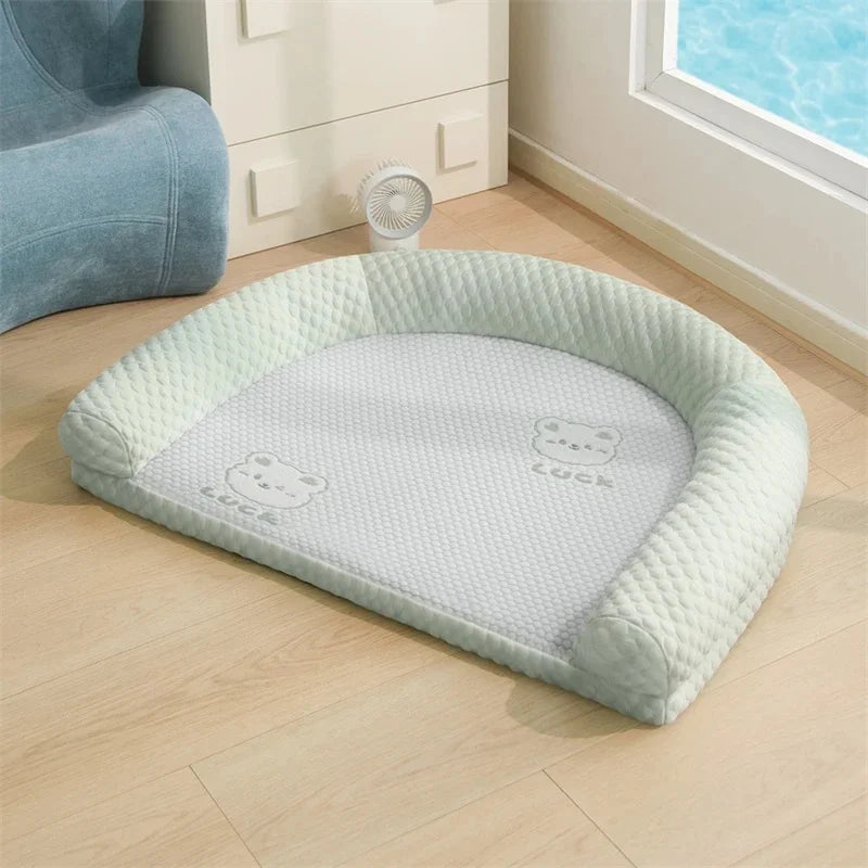 Cooling Pet Bed Pad For Cats And Small Dogs Removable Washable Ice Mat For Sofa Crate Nest For Kittens Puppies Summer Home Cozy Vue