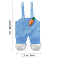 Cute Design Rabbit Storage Bag Shaped Storage Bunny Design Bunny Candy Present Bag Overalls Shape Party Favor Easter Candy Bag Vue Blue