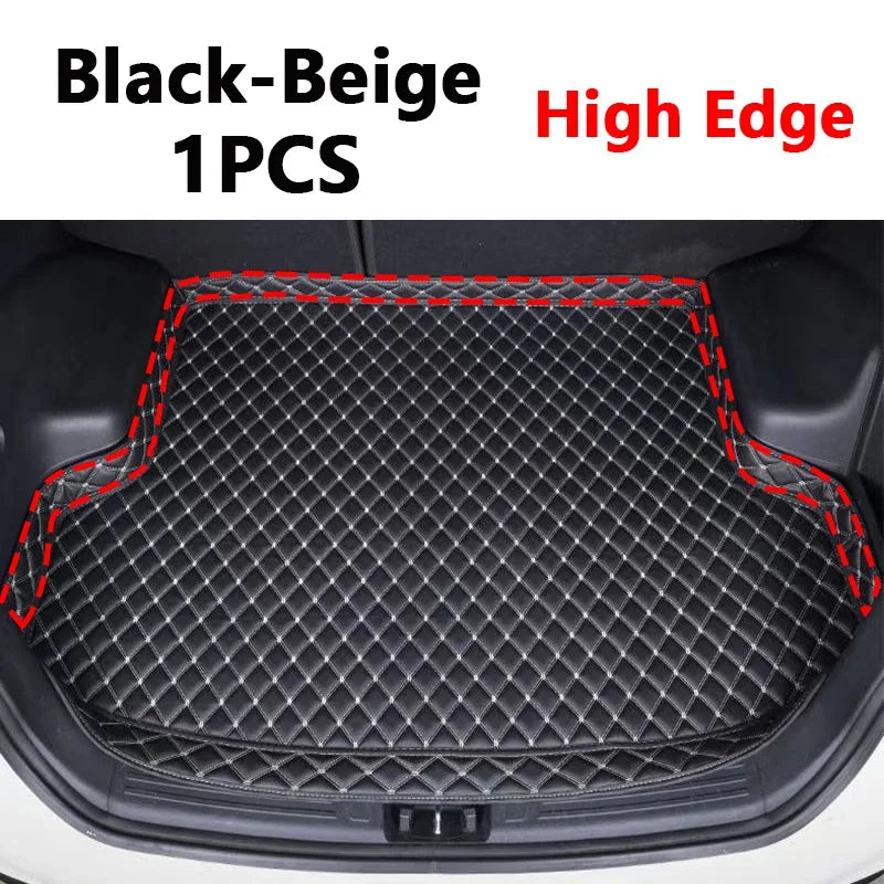 Car Trunk Mat For MG ZS VS ZS11 MK1 2017~2023 Leather Cargo Storage Cushion Liner Boot Rug Carpet Pad Auto Interior Accessories Vue Lower Level High Edge
