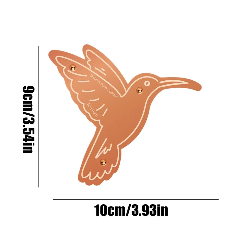 Copper Plate for Bird Bath Water Purification Disk Birdbath Cleaner for Outdoor Garden Patio Porch Birdwatchers Fountains Vue