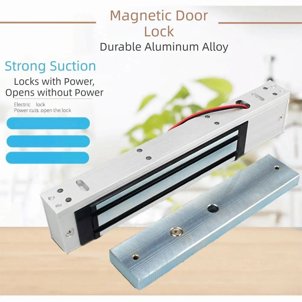 60/280KG Holding Force Electric Magnetic Door Lock Magnetic 12V DC Electromagnet Lock Access Control System Exposed Vue