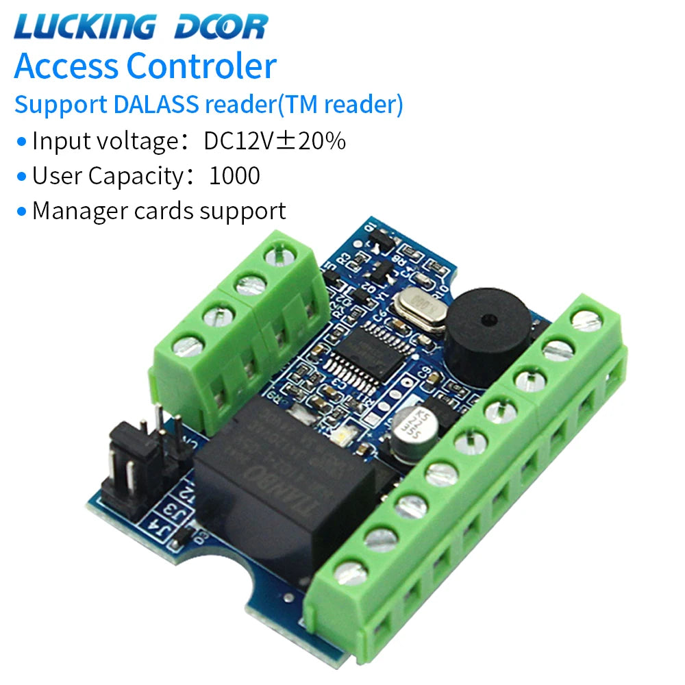 Access Control Kit Relay Access Controller Board + Mini Card Reader for Electric Lock System Wiegand 26-44& TM Card Reader Set Vue