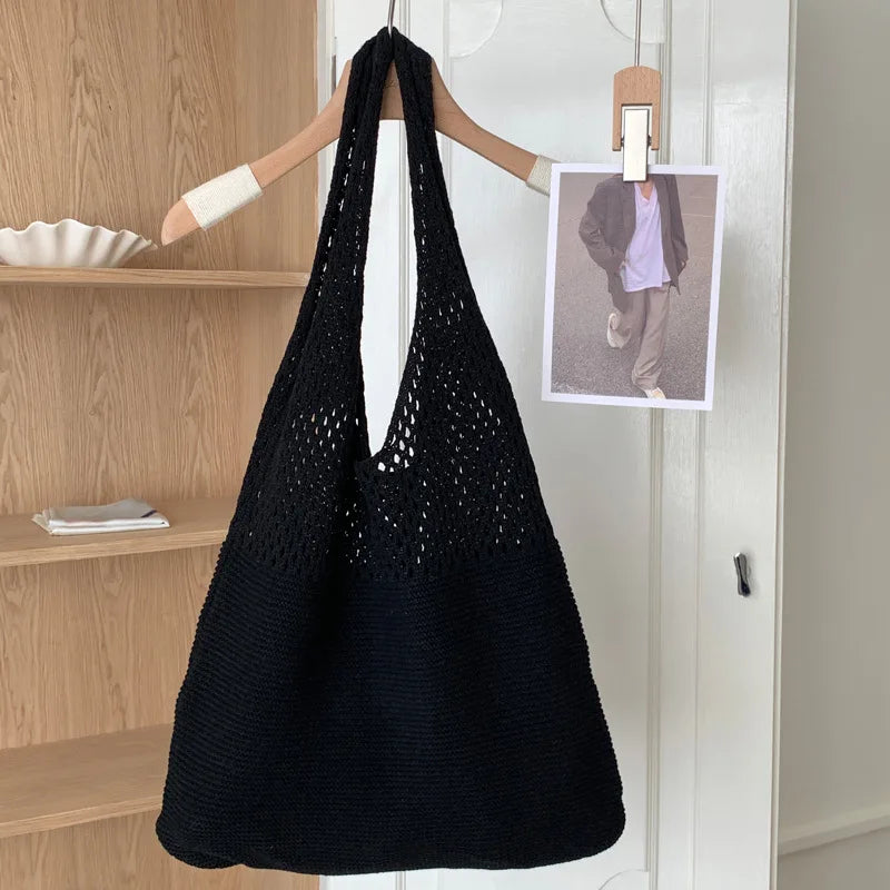Designer Knitted Handbags Large Capacity Totes Women Summer Beach Bag