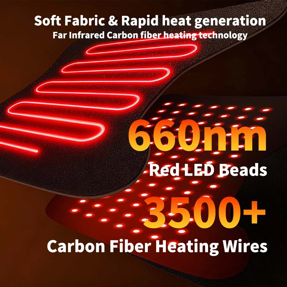 Electric Hip Heating Pad – 660nm Red Light Therapy Wrap Hip Heating Wrap Vue