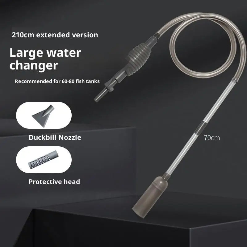 Fish Tank Gravel Siphon Vacuum Cleaner 5 in 1 Water Changer Kit for Aquarium Sand Washing and Home Fishkeeping Vue A6