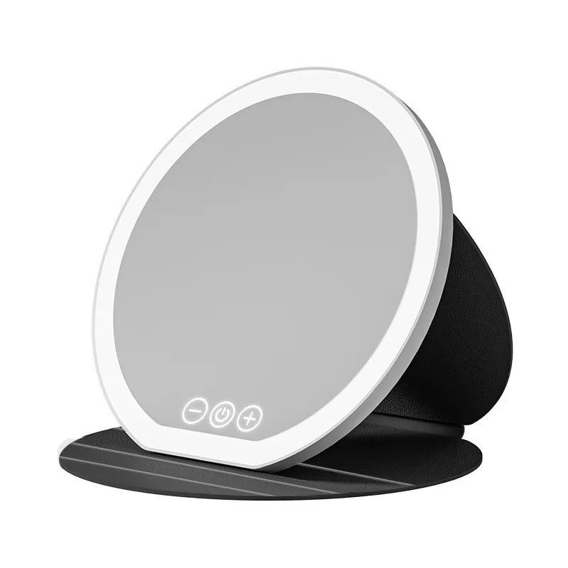 LED makeup mirror portable foldable with 3 colors light vanity mirror desktop fill light mirror Vue