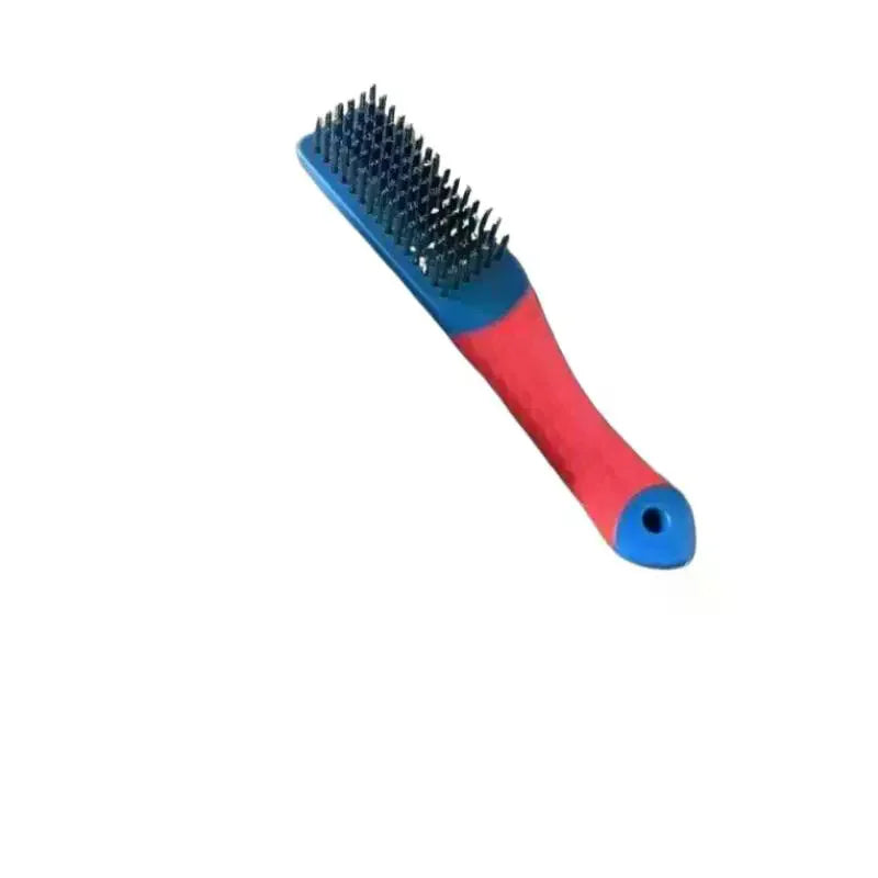 Heavy Duty Stainless Steel Wire Brush With Comfortable Plastic Handle Perfect For Removing Rust, Welding Slag, Dirt, And Paint Vue Default Title