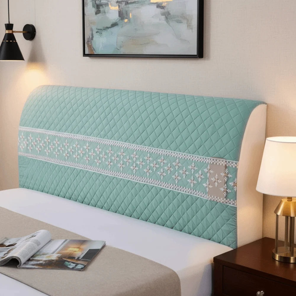 High Quality Elegant Headboard Cover Lace Design Soft Bedhead Cover Anti-Collision Comfortable Dust Protection Cover Guest Room Vue