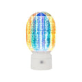 Dimmable Acrylic Nightstand Lamp Rechargeable Battery Plastic Aurora Table Lamp Portable Soft Glow Color Changing LED Lamp Vue White