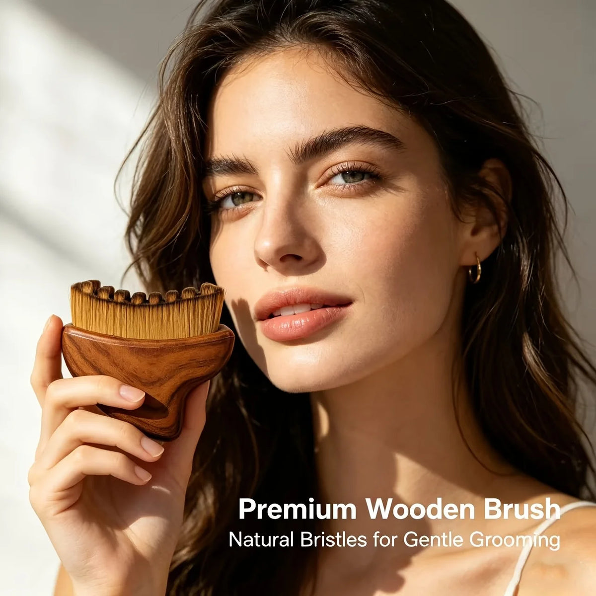 Ergonomic Lymphatic Drainage Face Brush - Soft Bristles for Facial Muscle Relaxation, Contouring & Anti-Puffiness Vue