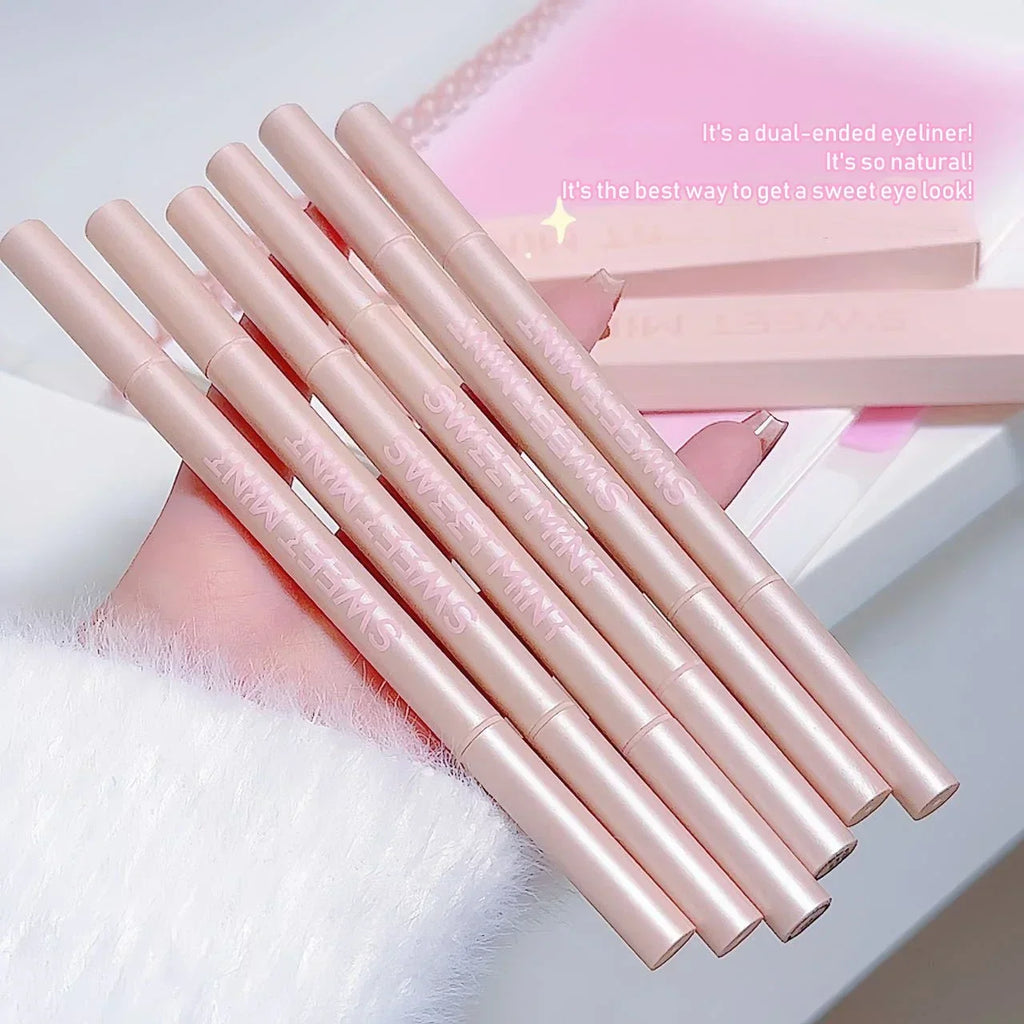 Double-ended Lying Silkworm Pencil Natural Non-smudge 2-in-1 Highlighting Eyeshadow Pen Waterproof Liquid Lower Eyelid Liner Pen Vue